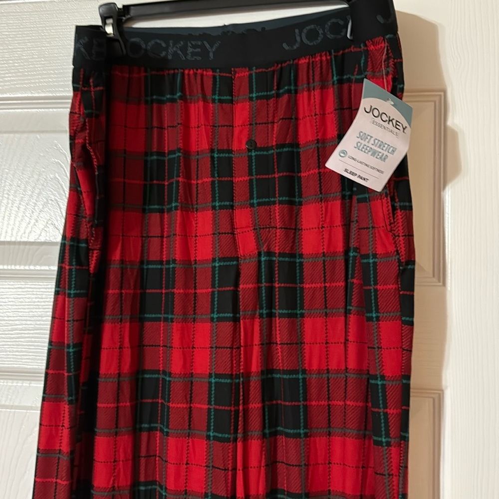 NWT Jockey red plaid Lounge Pants - Picture 2 of 8